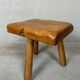 Vintage oak stool – tripod