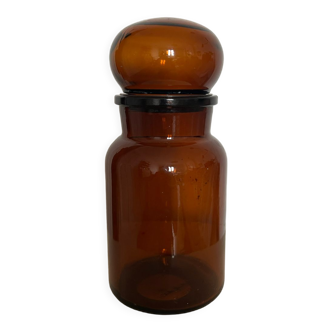 Apothecary jar with vintage airtight cap