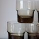 11 verres à eau vintage fumés mobil