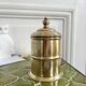 Round brass box