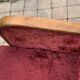 Paire de fauteuils club art déco velours frappé rouge bordeaux 1930