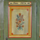 Cabinet allemand antique peint à la main 1876