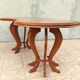 Brutalist table in solid oak
