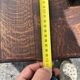 Solid wood and wrought iron coffee table – handcrafted