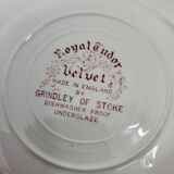 Grindley of Stoke Royal Tudor Velvet Rose English Earthenware Service
