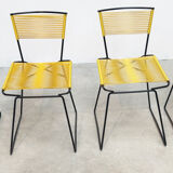Set of six 'Spaghetti' dining chairs