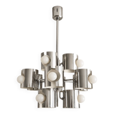 Lustre Space Age Gaetano Sciolari in chrome – Italy, 1970s