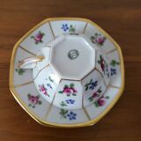 Limoges Porcelain Cup with Decor of Barbel Fish and Roses