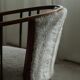 Pair of Danish armchairs in beech, reupholstered in lambswool, Art Nouveau, 1900s.