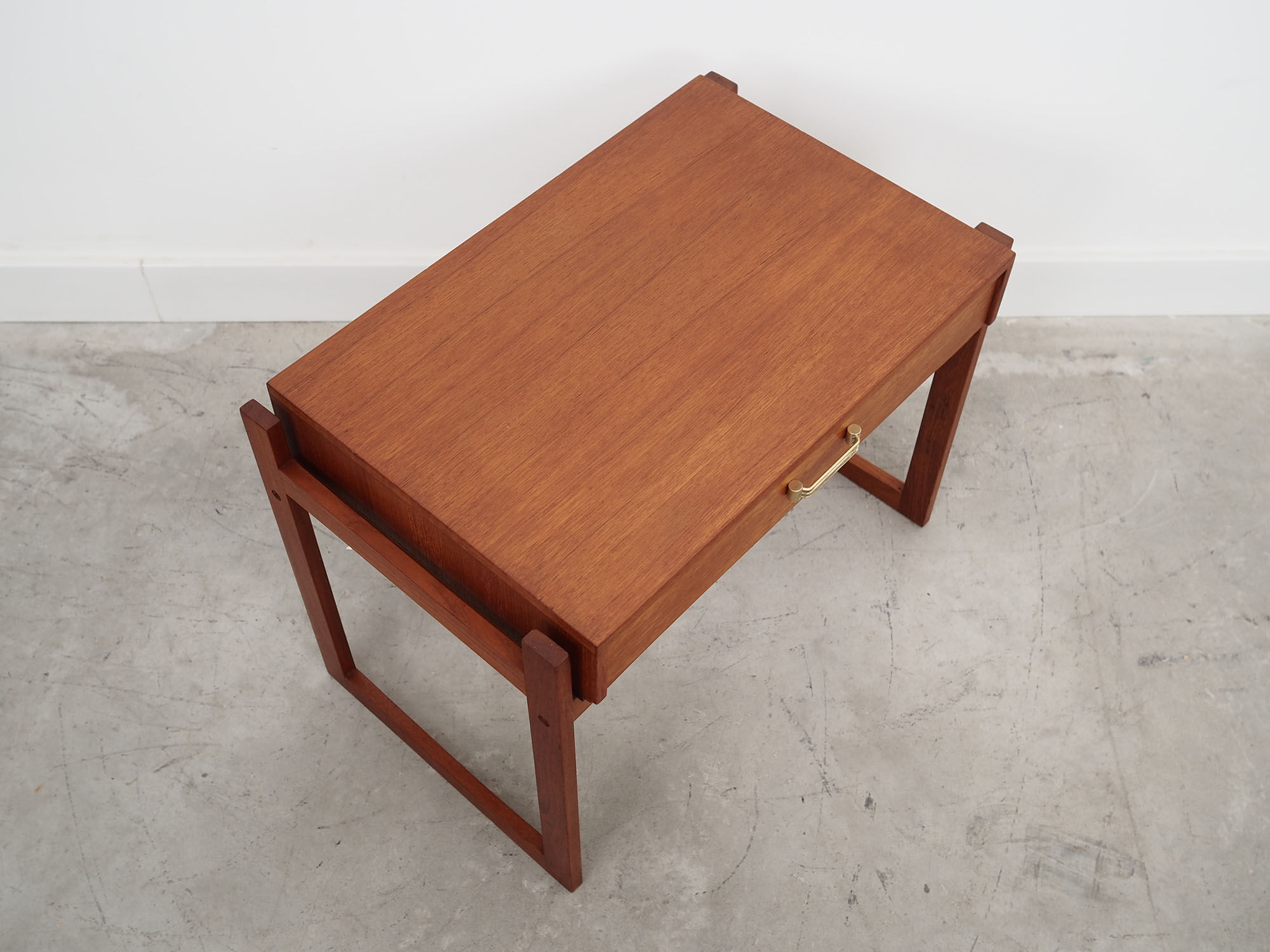 Teak bedside table, Danish design, 1970s, production: Denmark