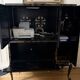 Cabinet meuble Télévision en laque noire et or