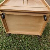 Small vintage oak veneer sideboard from the 1960s
