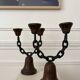 Brutalist pair of candlesticks