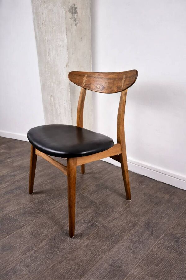 Chaise en chêne modèle CH 30 par Hans J. Wegner pour Carl Hansen & Søn, Danemark, 1960