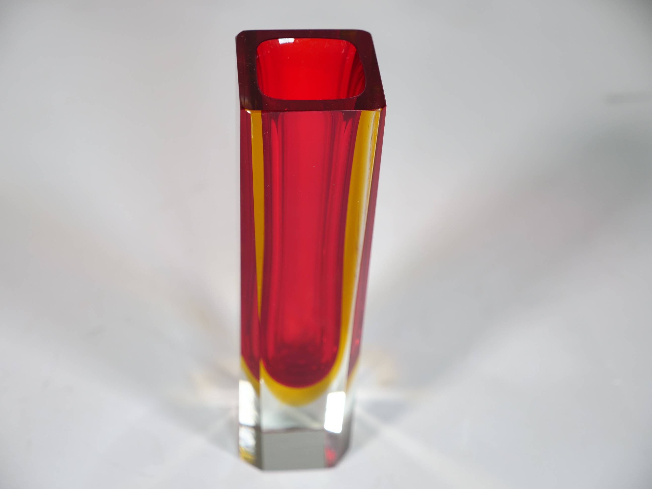 Mid-Century Glass Vase by Flavio Poli for Seguso, 1970s