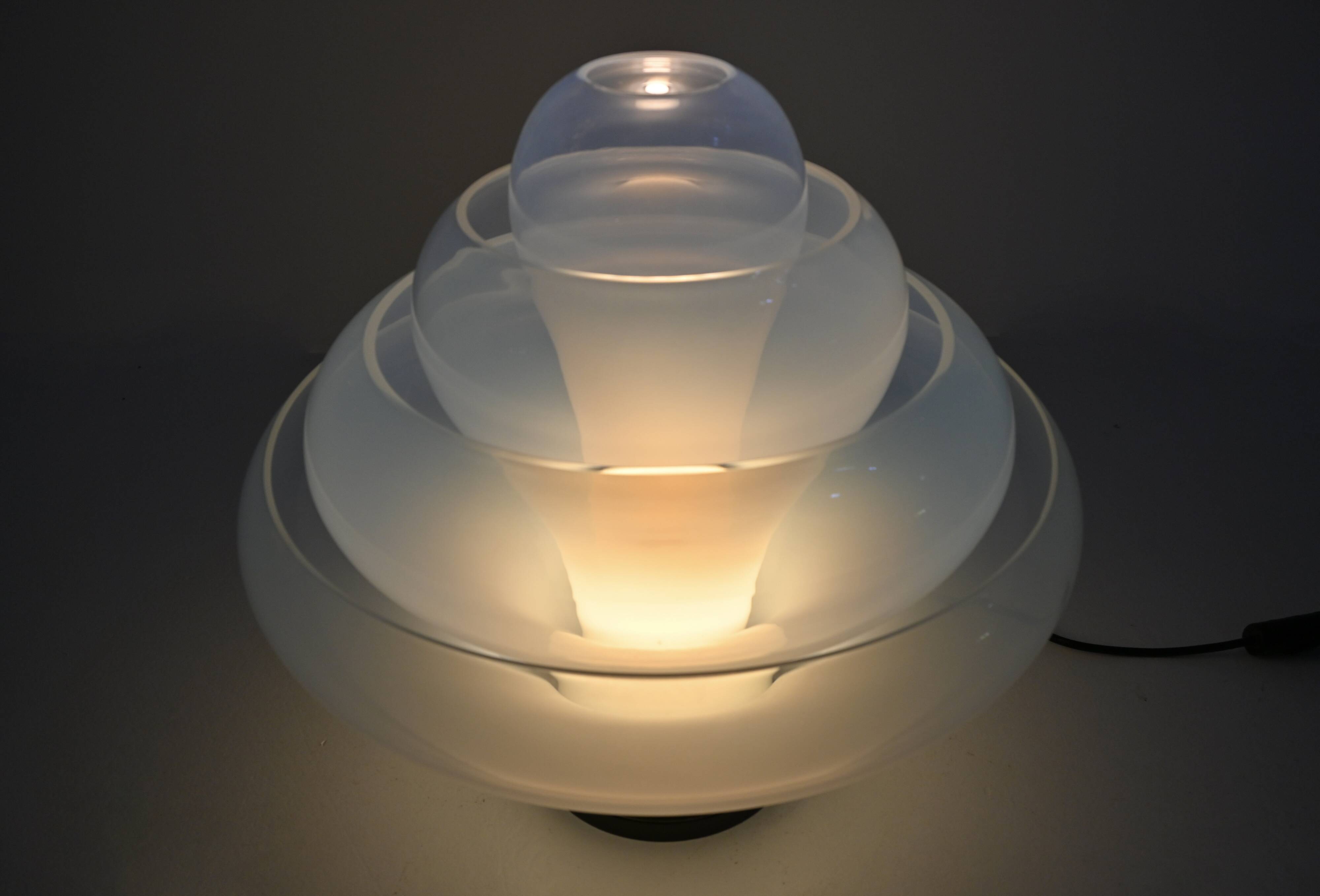 Lotus LT305 table lamp by Carlo Nason for Mazzega, 1960s