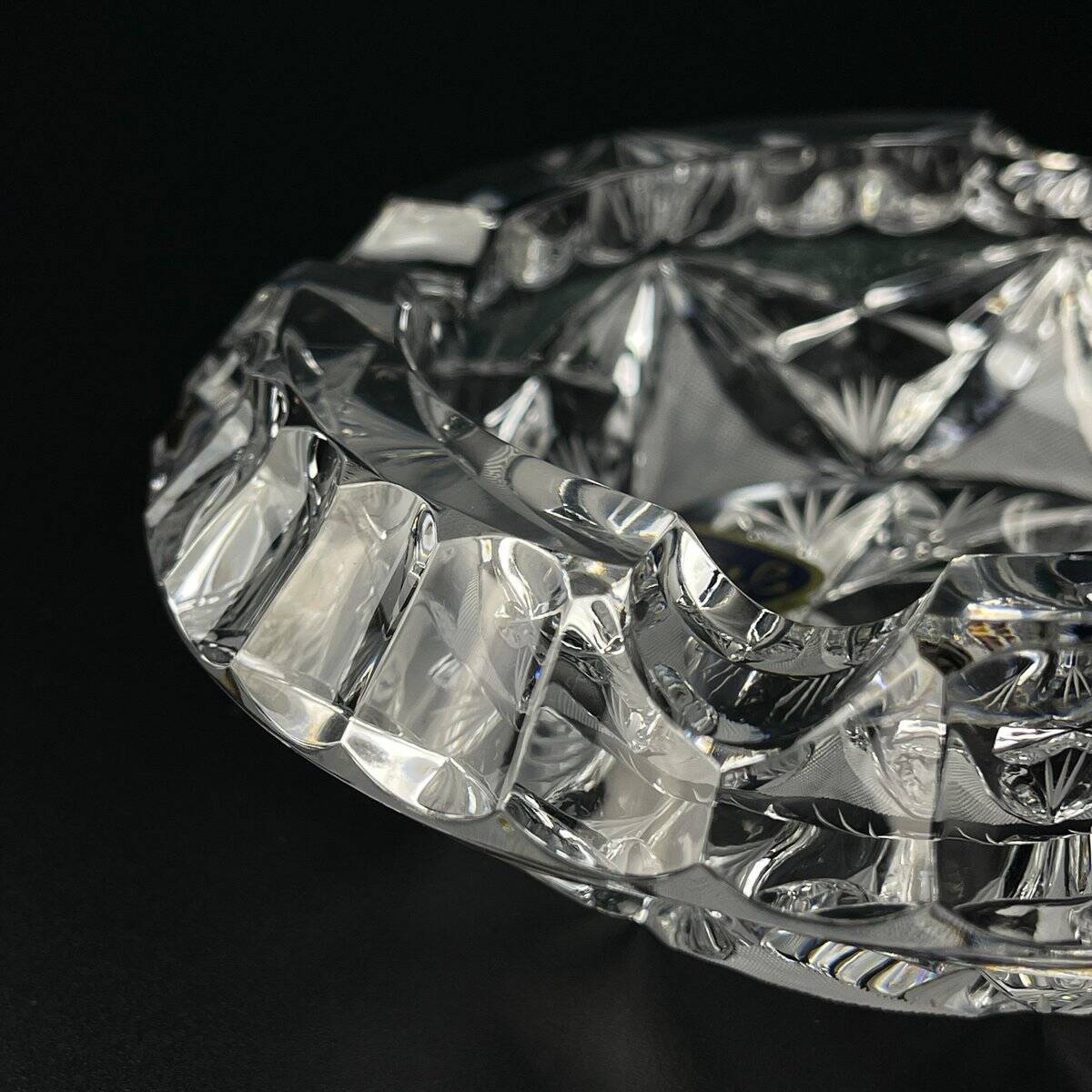 Bohemian glass ashtray by Bohemia Crystal, 1990s