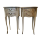 Pair of painted Louis XV style bedside table