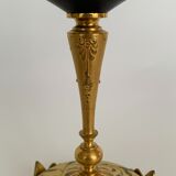 Pair of candlesticks Napoleon III in bronze cloisonné XIXth Barbedienne