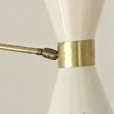 Wall mounted articulated 2-arm brass