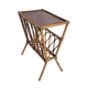 Rattan glass magazine holder