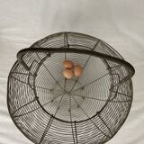 Salad or old egg basket made of vintage wire