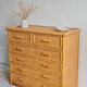 Commode en rotin vintage circa années 70