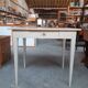 small white table