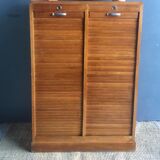 Notary cabinet binder double curtains