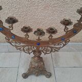 Large bronze candelabrum from the 19th century.