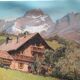 Peinture Pierre Commarmond mountain landscape Alps Cordon Pointe Percée Sallanches Savoie