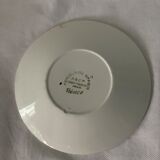 Pair of porcelain cups and cups Béarn HBCM Montereau