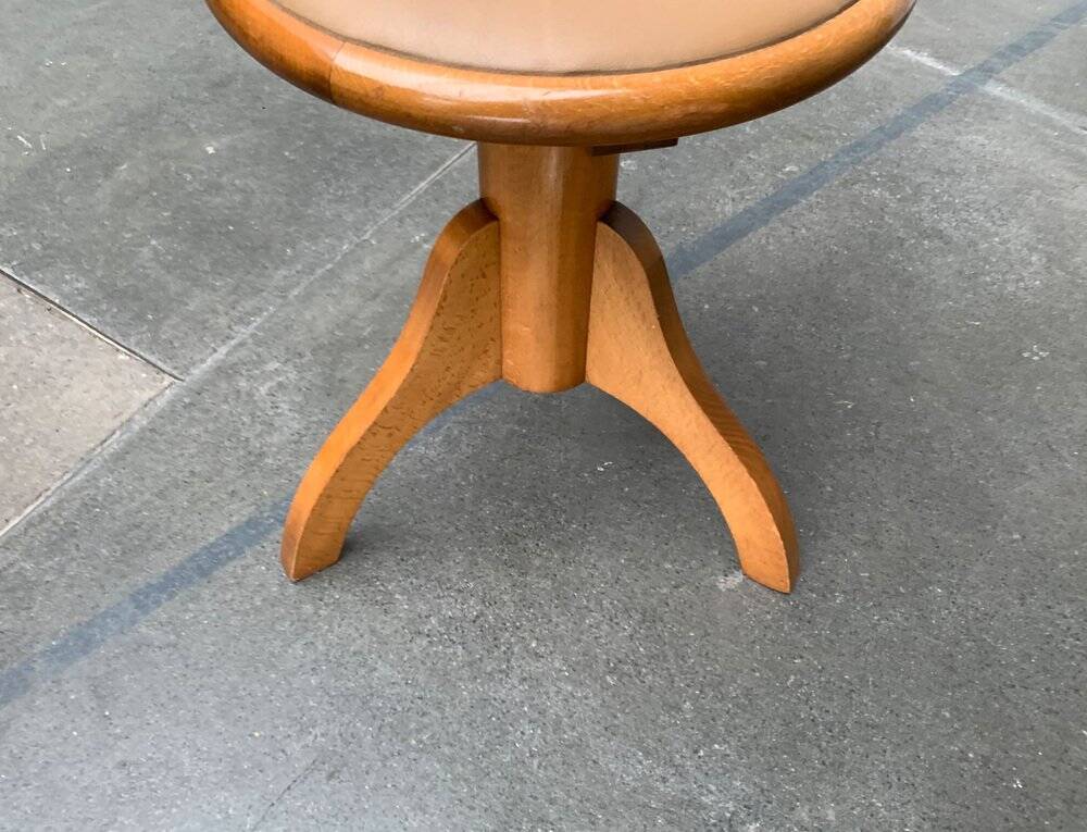 Mid-Century Industrial Tripod Swivel Stool, 1960s