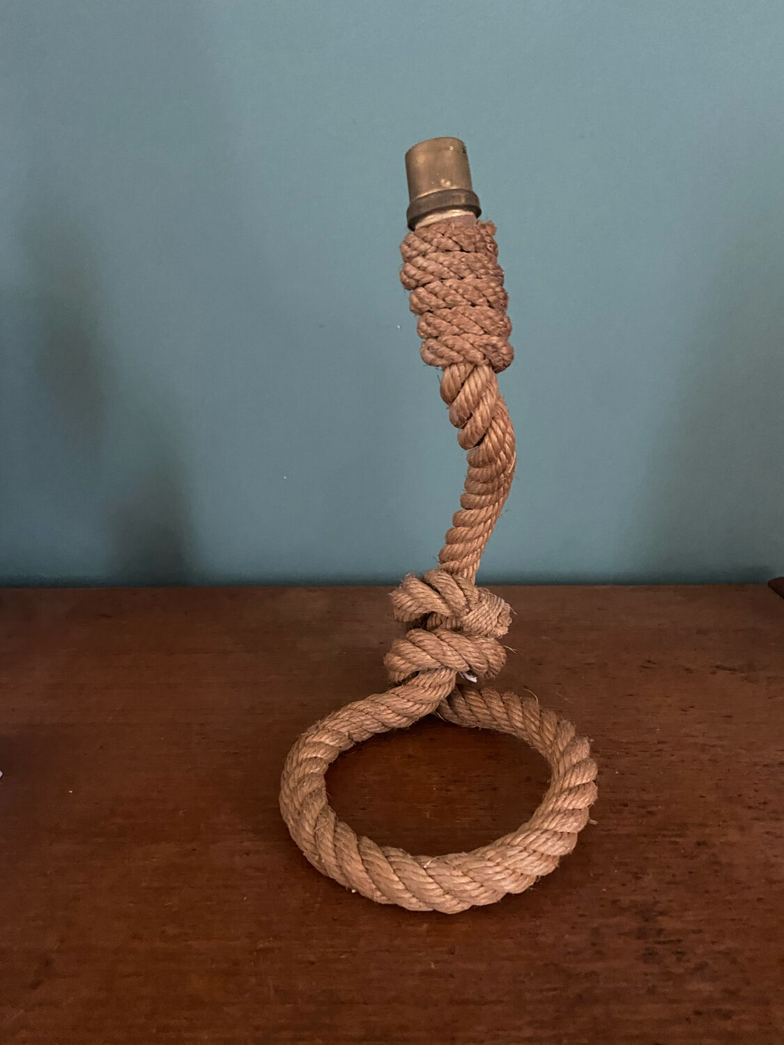 50s rope lamp base