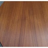Table danoise ronde Harry Ostergaard pour Randers Mobelfabrik extensible teck 1960