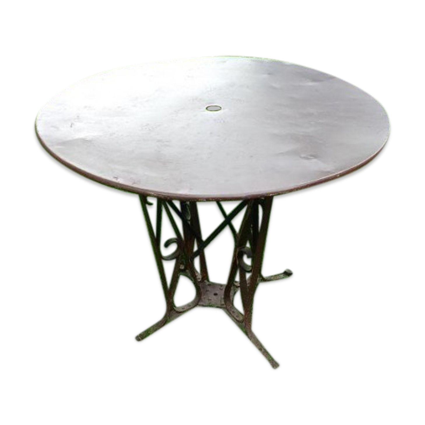 Old garden table metal base "eiffel"