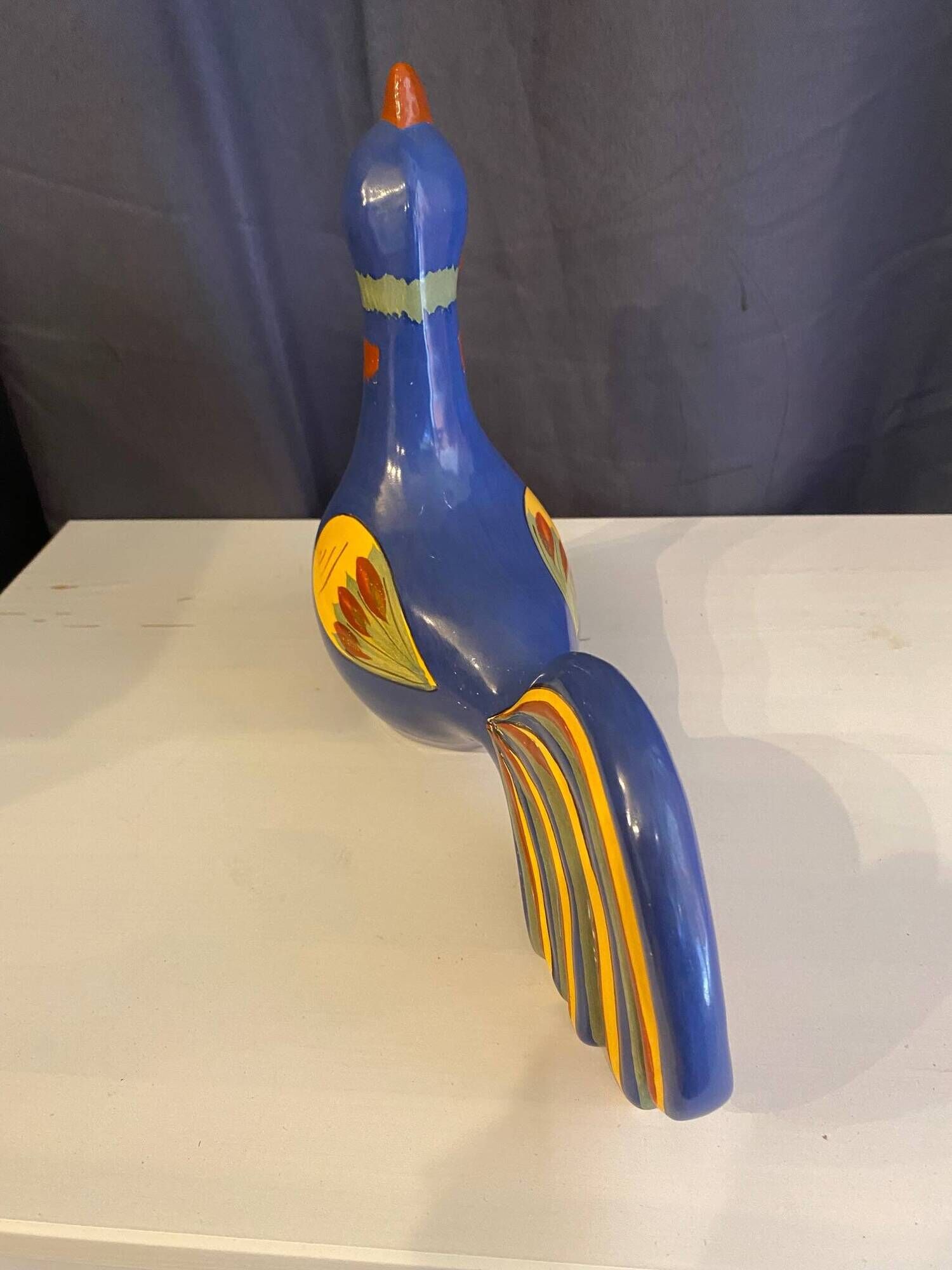 Coq en faïence peinte Henriot Quimper