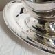 Saucière & son plateau en métal argenté "MR Silver Plated" made in England