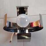 Lamp space age aluminum 70s