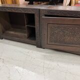 Asian style low furniture carved in solid wood