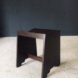 Modernist PJ-SI-68-A Sewing Stools by Pierre Jeanneret for Chandigarh, 1950s, India, Set of 2