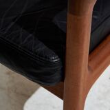 Senator Leather Sofa Set by Ole Wanscher for France & Søn, 1960s, Set of 3 (MK10221)