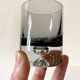 10 smoked glass aperitif glasses, 1960s-1970s