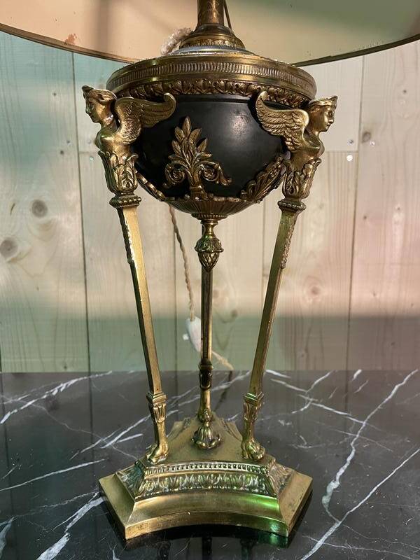 Empire bronze lamp in Athens