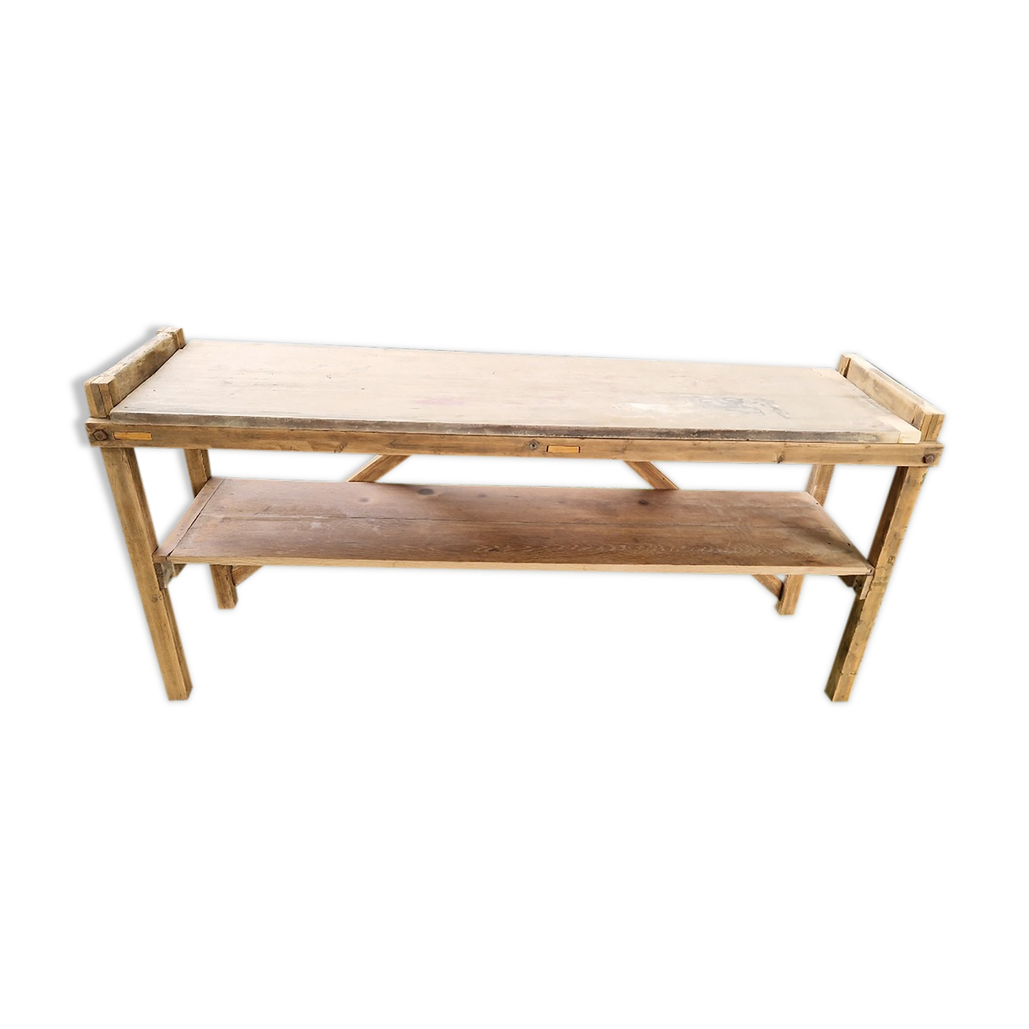 Raw wood console