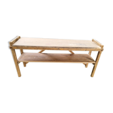 Raw wood console
