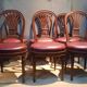 Set of 6 neo-classical chairs from the nineteenth century.