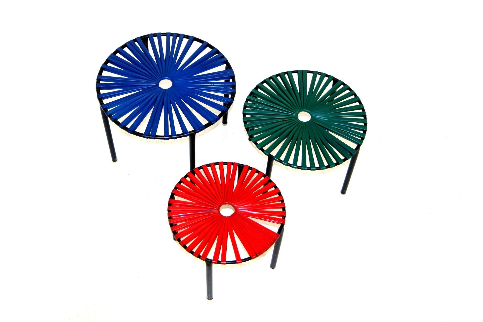 3 tabourets vintage, Suède, 1960