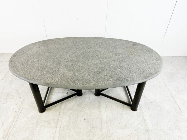 Table à manger ovale années 1970