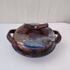 Large covered pot, soup tureen, glazed stoneware, Matthieu Liévois